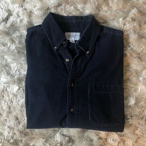 Navy Corduroy Button-Down